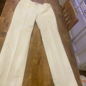 Banana Republic White lined Pants